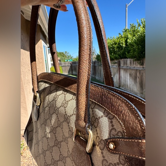 Vintage Gucci Monogram Handbag with COA - Picture 4 of 16
